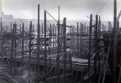 Il traghetto rompighiaccio SS Baikal in costruzione da Sir W.G. Armstrong Mitchell and Co. Ltd., al cantiere navale Low Walker, Newcastle upon Tyne nel 1896, Yard No. 647 da English Photographer